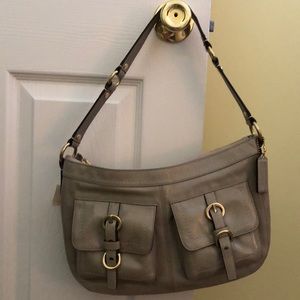 Coach light green purse